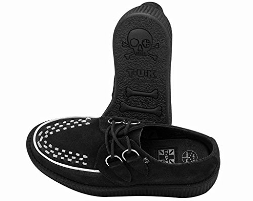 T.U.K. Suede Viva Mondo Creepers Shoes for Women and Men, Lace Up Platform Shoes4
