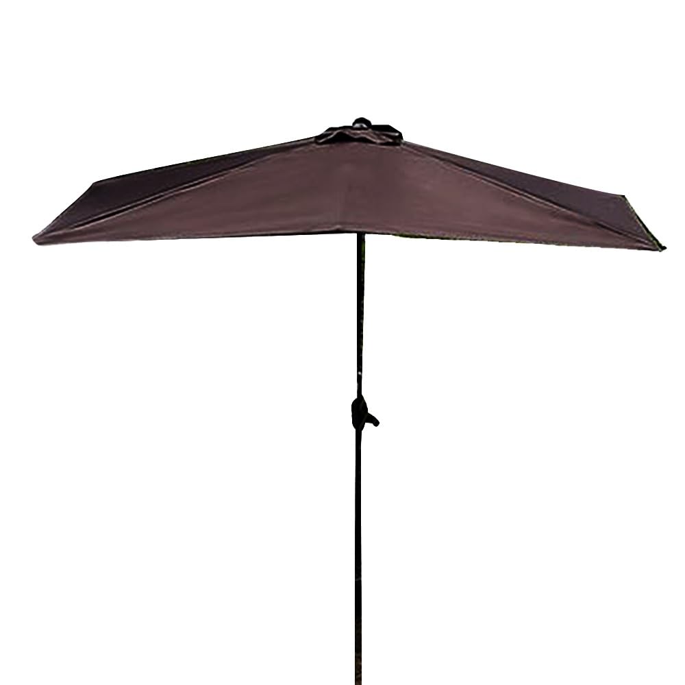Paraguas semicircular del jardín, toldo Ajustable del Patio al Aire Libre con la Sombra Impermeable del poliéster para el balcón y la Cubierta, Cubierta Resistente al Sol Resistente a los Rayos UV