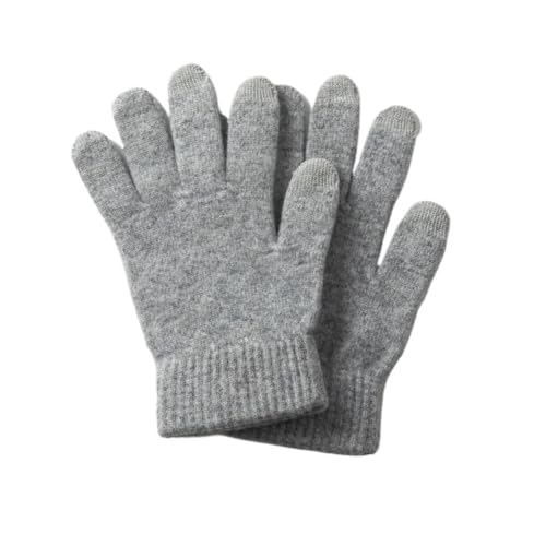 Guantes de conducción de punto para invierno con diseño de cinco dedos divididos 5