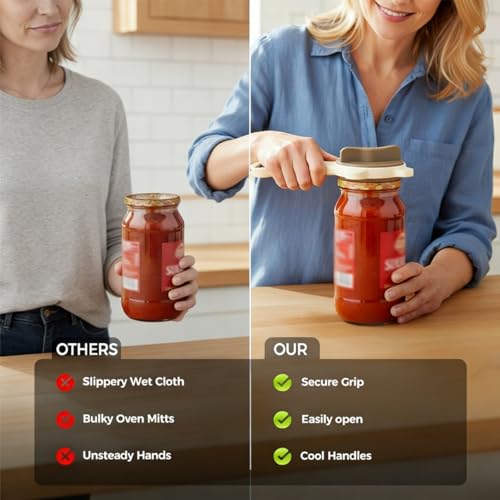 Ouvre-bocal réglable pour simplifier la cuisine et les repas - 4
