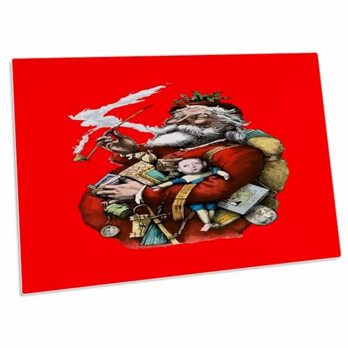 3dRose Vintage Style Colored Ink Illustration Desk Pad