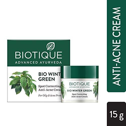 Image of Biotique Bio Neem Purifying Face Wash, 200 ml & Biotique Bio Winter Green Spot Correcting Anti Acne Cream, 15g