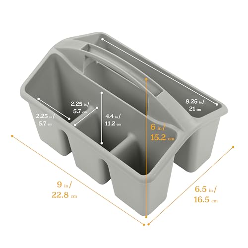 Panier à 4 compartiments robuste avec poignée centrale lot de 6 - 2