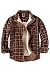 Mr.Stream Homme Casual Manches Longues à Carreaux Flanelle Bouton fourrée Chaud Chemise Sherp Veste L Coffee