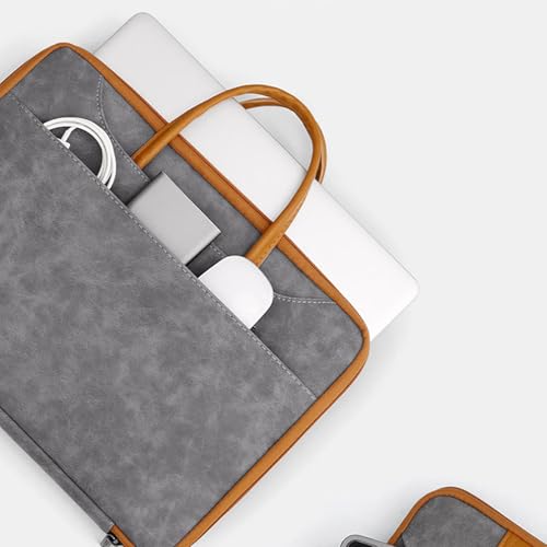 Mallette ordinateur portable 13 à 16 pouces imperméable grise - 5