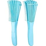 2 Pack Detangling Brush for Curly Hair, ez detangler brush Hair Detangler, Afro Textured 3a to 4c...