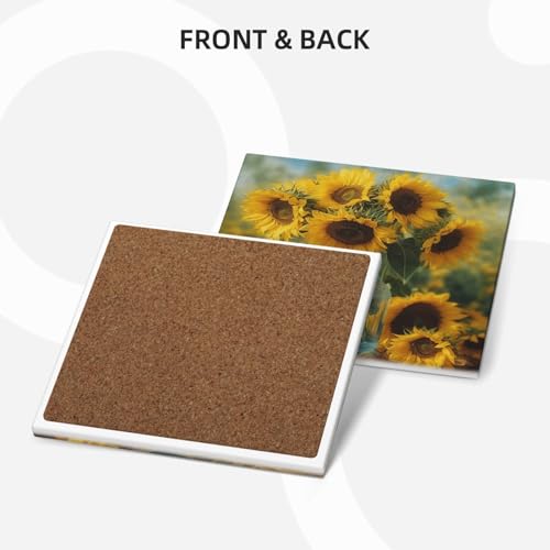 Dessous de verre avec support en liège de qualité supérieure pour salons - 3