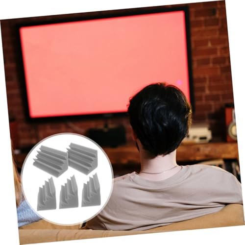 10 piezas paneles absorbentes de sonido esponja acústica para estudios musicales, teatros y espacios de grabación, control acústico y reducción de ruido miniatura 4
