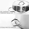 HOMICHEF 16 Quart LARGE Stock Pot with Glass Lid - NICKEL FREE Stainless Steel Healthy Cookware Stockpots with Lids 16 Quart - Mirror Polished Induction Cooking Pot #5