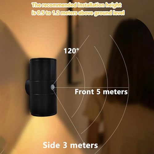 Lámpara con sensor de movimiento interior recargable para armario 4