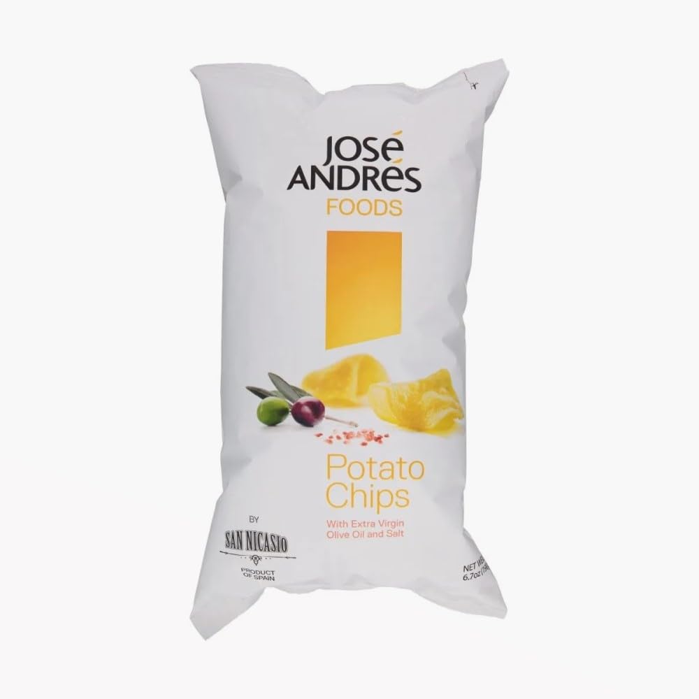 GenericJosé Andrés Foods Olive Oil Potato Chips, 6.7 oz, 4 Pack