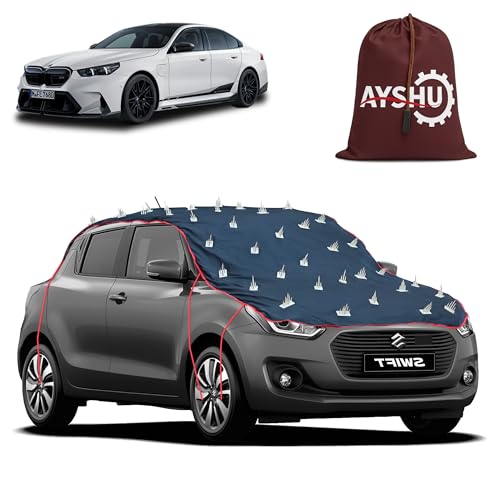 Image of AYSHU Water-Resistant Spike Car Cover for BMW M5 - Protects from Dogs, Monkeys, Dust, Sunlight & UV - Full Roof Universal Fit