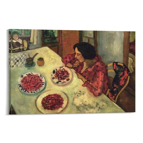Toile Marc Chagall Bella et Ida pour salon chaleureux