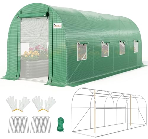 KING BIRD 15x6.6x6.6FT Greenhouse with Mesh Door