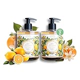 Panier des Sens – Provence Flüssigseife – Savon de Marseille – 97% natürliche Inhaltsstoffe – Sanfte Handseife mit Kokosöl – Nachfüllbar – 2x500ml