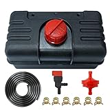 34156A Fuel Tank Compatible with Tecumseh 34186A H30 H35 H40 H50 HS40 HS50 HM80 HM100 Engines With Cap GAS 4 Quart and Shut Off Valve
