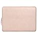 MOSISO Laptop Sleeve Bag Compatible with MacBook Air/Pro, 13-13.3 inch Notebook, Compatible with MacBook Pro 14 inch 2023-2021 M2 A2779 A2442 M1, PU Leather Padded Bag Waterproof Case, Pink
