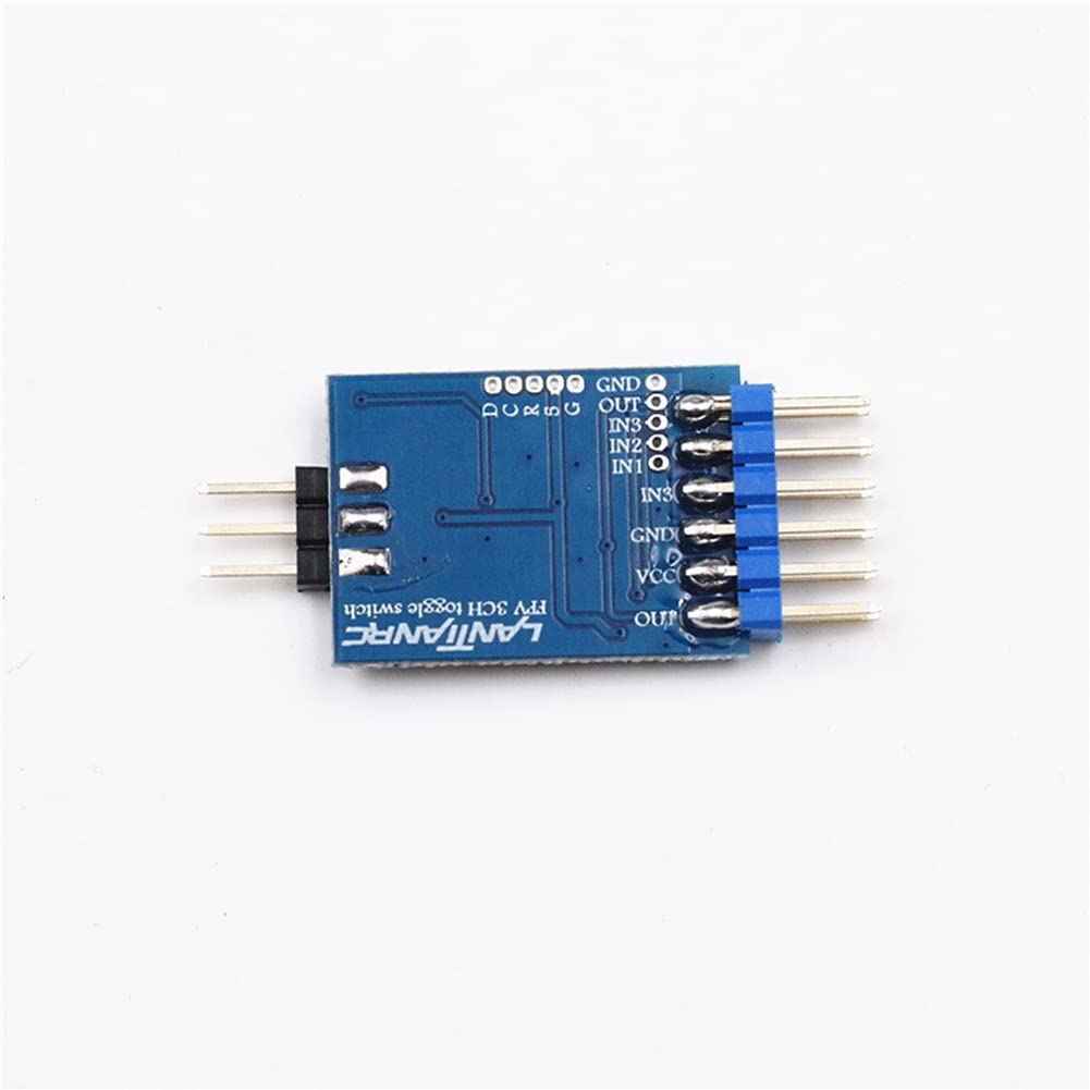 Marne Module de Commutation Vidéo à 3 Voies Module de Commutation Vidéo Bleu 5.8G Unité de Commutation Vidéo à 3 Canaux pour Caméra RC FPV