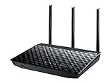 ASUS RT-N18U Router (WiFi 4 N600 MIMO, 4x Gigabit LAN, App Steuerung, Multifunktion USB 3.0, IPv6, VPN), bis 80m² (3x3n Gigabit)