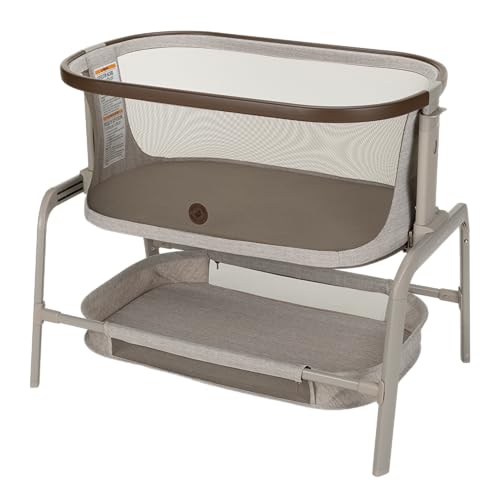 Maxi-COSI Iora Baby Bassinet Bedside Crib, Adjustable, Mesh