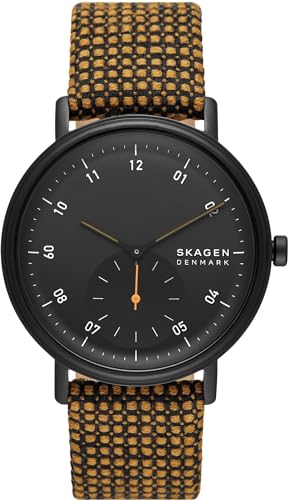 Skagen Reloj Analógico para Hombres de Cuarzo con Correa en Tejido SKW6895