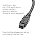 FireWire 800 Cable,Firewire IEEE 1394b 9 Pin to 9 Pin Male to Male Cable for Printer, PC, Scanner, Camcorder (6ft)