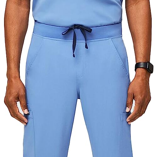 FIGS Axim Cargo Scrub Pants for Men – Ceil Blue, Short XL by FIGS - Used condition - Image 7