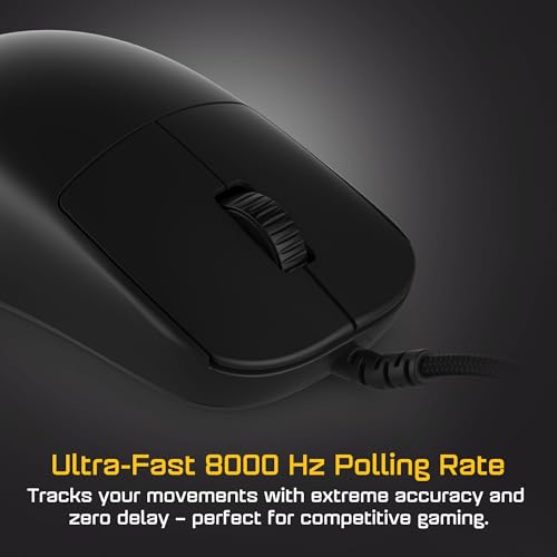 Image of ENDGAME GEAR OP1 8k v2 Black - Esports Gaming Mouse with Cable, 30K DPI Optical Sensor, 8000Hz Polling, Hot-Swappable Switches & Claw-Grip Design