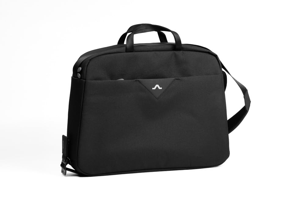 ROIK Bandolera Maletín Funda Portátil Portadocumentos para Hombre o Mujer, Fabricada con Material Reciclado RPET, Bolsillos interiores y exteriores para Accesorios - The Messenger