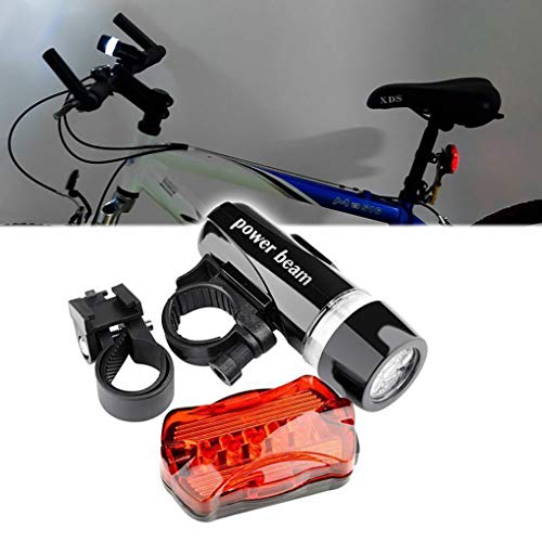Bicicleta Dianteira e traseira Luz de bicicleta LED Farol Lanterna Taillight Set Noite Ciclismo Kit