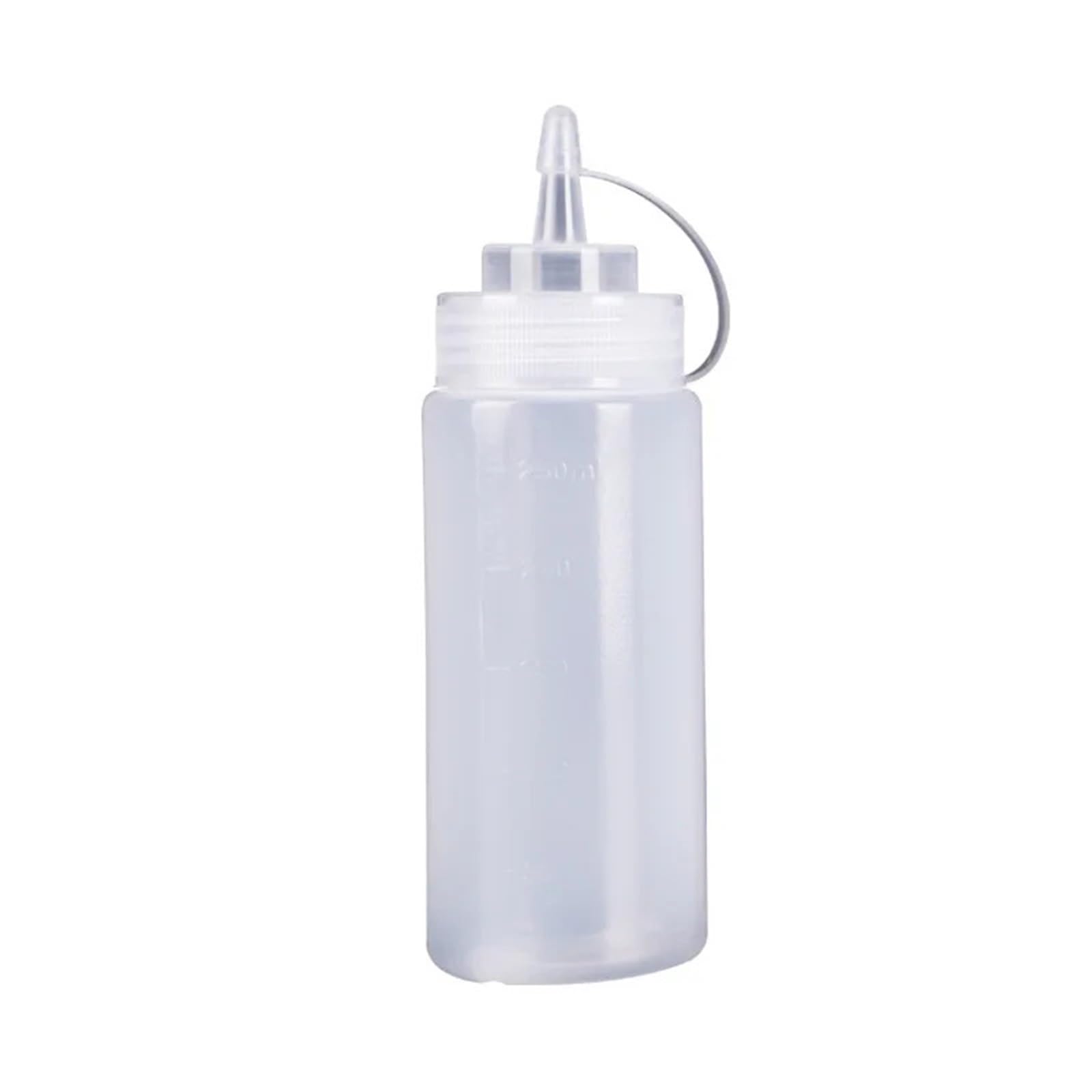 ZNJAMN 10pcs Large Squeeze Container Bottles With Nozzles Sauces Olive Oil Bottle Dispenser Lotion for Seasoning(240ml)