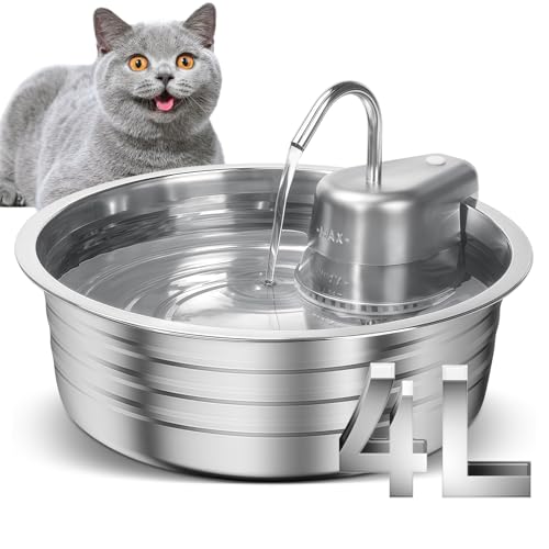 Fontaine à eau pour chat en acier inoxydable durable et hygiénique - 2