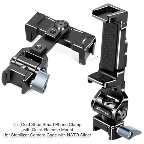 Support de fixation triple griffe pour smartphone anti-vibration en métal - 2