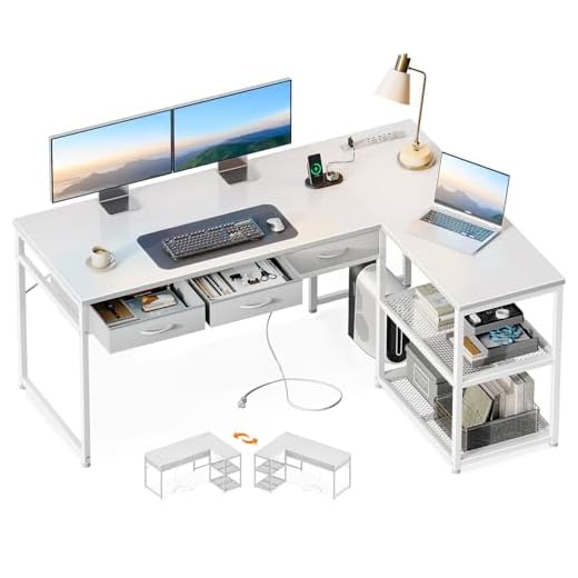 AODK 53 Inch L Shaped Computer Desk