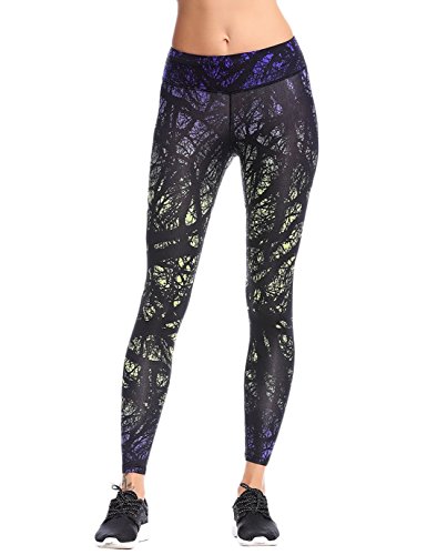 JIMMY DESIGN Damen Leggin Printed Hose Lange - Star Kunst Printed/019-42/44 (Herstellegröße XL)