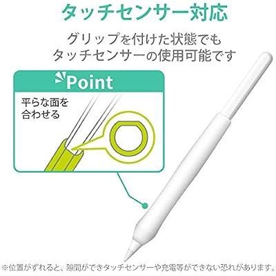 Elecom TB-APE2GFWCCR Apple Pencil (2nd Generation) Thick Shaft Type Pen Tab Style Grip, Clear
