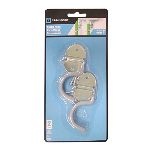 Crawford Products SS29 Handle Holder Hook, Grey, Pack of 2 Crawford Products SS29 Handle Holder Hook, Grey, Pack of 2