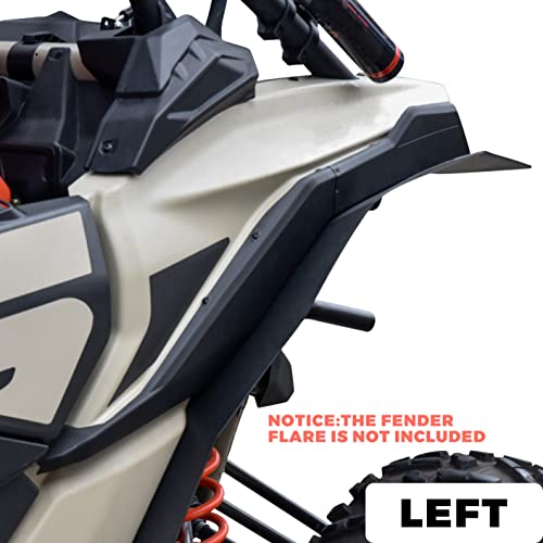 Deflector de guardabarros Can-Am X3 para solucionar salpicaduras traseras 6