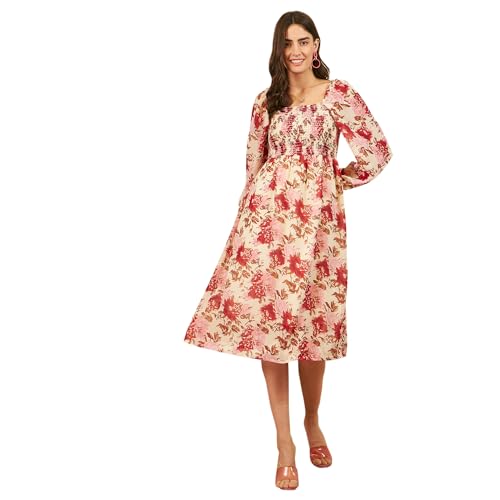 Image of Rare Women's Georgette A-Line Midi Dress