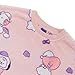 BT21 Baby Collection Soft Fleece Pajama Set Loungewear Sleepwear for Women and Girls, Light Pink, Medium