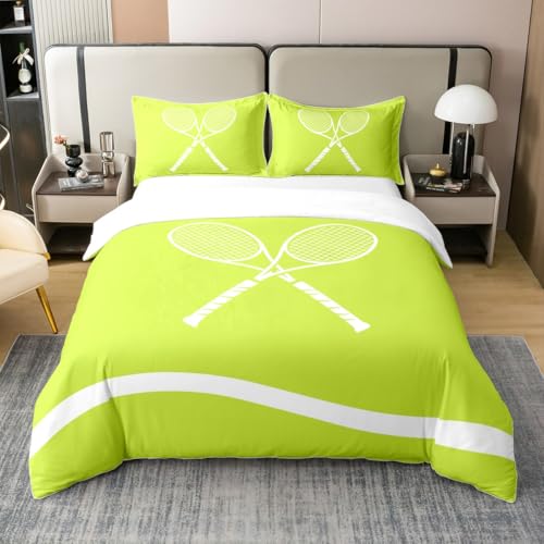 Housse de couette 100% coton avec parure de lit 3 pièces à lignes géométriques - 3