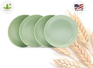 Green Plates by Extreme Consumer Products. Natural and Reusable Wheat Straw Plates –