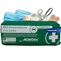 PETEX – Petex Verbandtache KFZ-Verbandtasche, grün, kompakt, aktuell