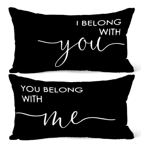 RB I Belong with You Flannel Pillow Cases 12x20 Set of 2