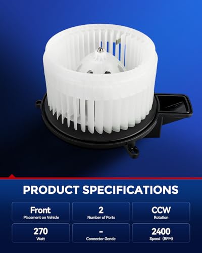 Image of KAX AC Blower Motor Compatible with Grand Cherokee 2011-2019, Grand Caravan 2008-2020, Durango 2011-2019, Town & Country 2008-2016 - HVAC Heater Blower Motor Replaces# 75842