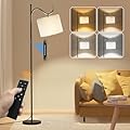 SIBRILLE LED Floor Lamp for Living Room with 4 Color Temperatures, 1200LM Tall Lamp with Remote Control & Touch, Stepless Dimming, Standing Lamp for Bedroom, Office