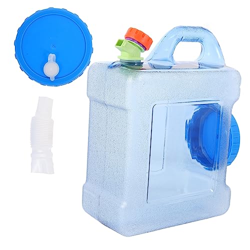HOODANCOS 1Set Practical Outdoor Camping Water Carrier High Capacity Water Storage Container Lightweight Compact for Hiking Fishing Picnics and Barbecues Blue