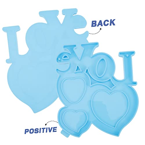 Moldes para marcos de fotos de gel de sílice SHINEOFI para manualidades personalizadas 5