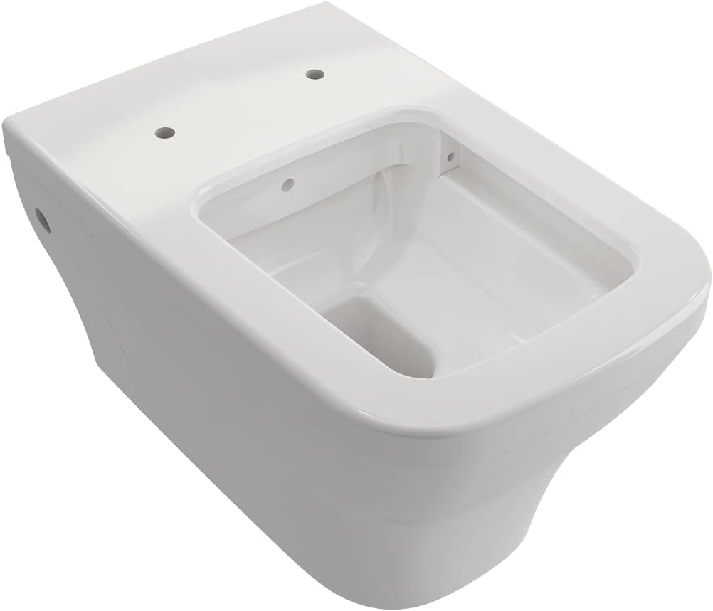 BOCCHI Firenze White Wall-Hung Toilet Bowl