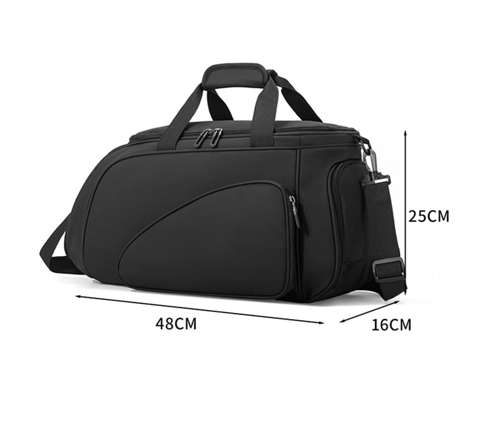 Borsa sportiva di grande capacità con cinghia regolabile, per pagaia da ping pong, con scomparto per scarpe